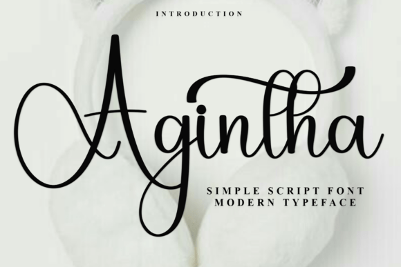 Agintha: A Handwritten Font for Creative Projects
