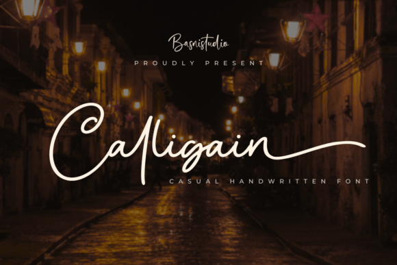 Calligain: A Warm Handwritten Font for Web Design