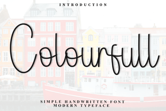 Colourfull Font for Editorial Design