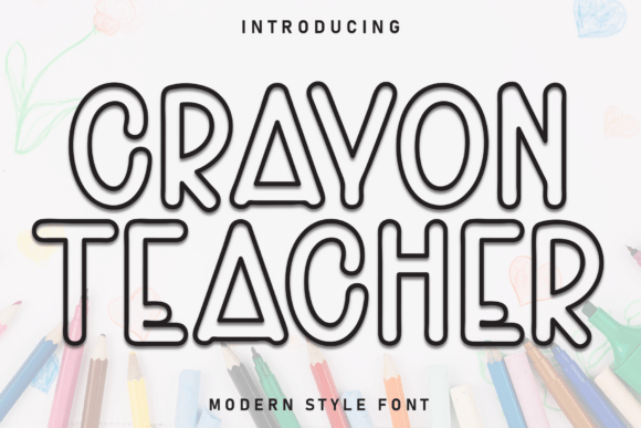 Crayon Teacher: A Sweet Handwritten Font