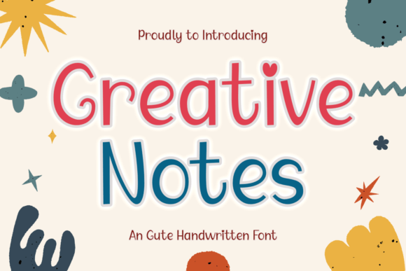 Creative Notes: A Sweet Handwritten Font