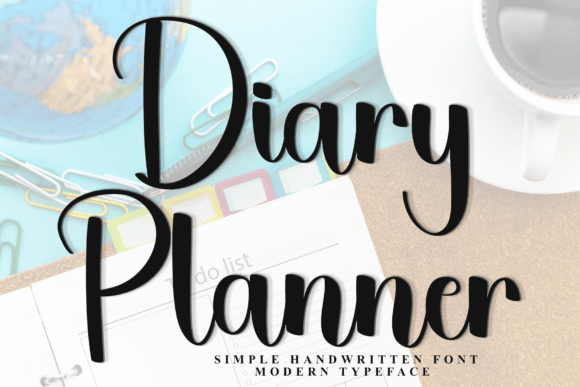 Diary Planner Font for Creative Makers