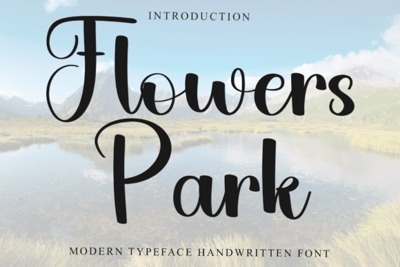 Flowers Park: A Soft, Stylish Script Font