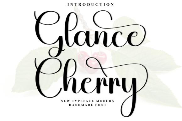 Glance Cherry Font for Creative Makers