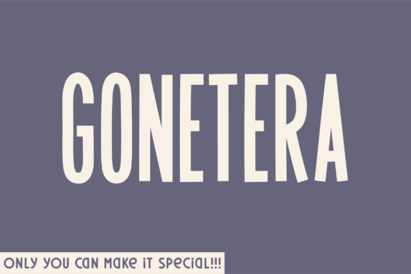 Gonetera: A Natural Handwritten Font