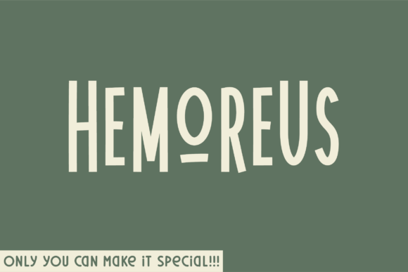 Hemoreus: A Unique Handwritten Font
