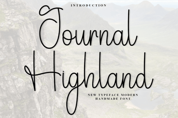 Journal Highland Font for Web Design