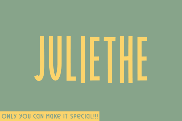 Juliethe: A Natural Handwritten Font