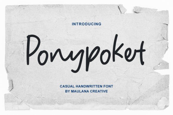 Ponypoket: A Handwritten Script for Real Projects