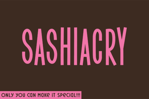 Sashiacry: A Handwritten Font for Creative Web Design