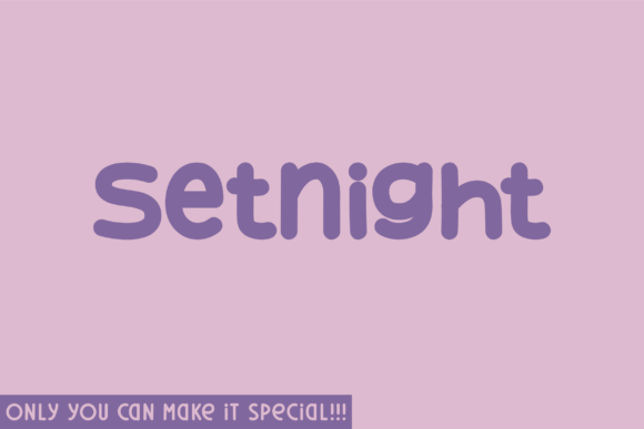 Setnight: A Handwritten Font for Makers