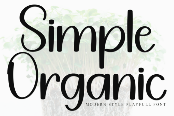 Simple Organic Font for Editorial Design