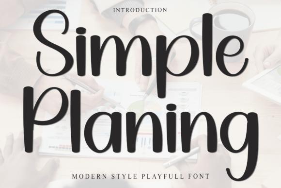 Simple Planing Font for Creative Makers