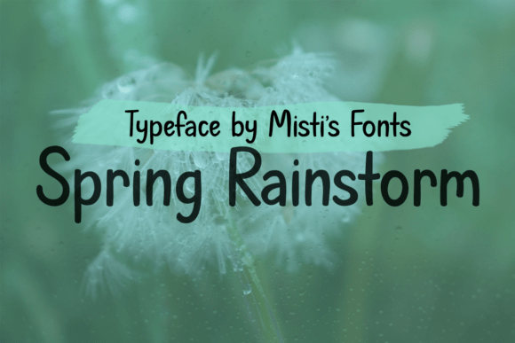 Spring Rainstorm Font Review