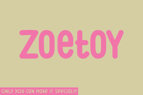 Zoetoy: A Natural Handwritten Font